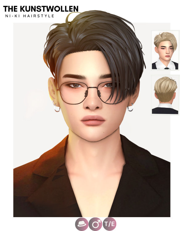 Maxis Match NI KI Hairstyle by simsfinds - The Sims 4 Custom Content