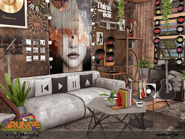 Mix Vinyl Melody by nesscasims - The Sims 4 Custom Content