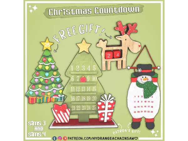 Maxis Match Day 14 Advent Calendar Gift by hydrangeachainsaw - The Sims 4 Custom Content