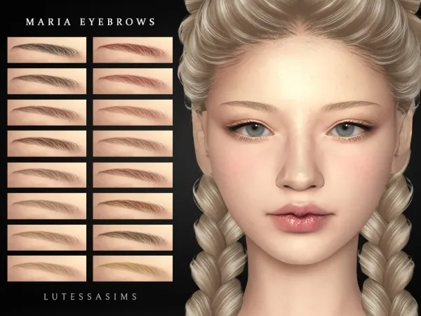 Alpha Maria eyebrows by Lutessasims - The Sims 4 Custom Content