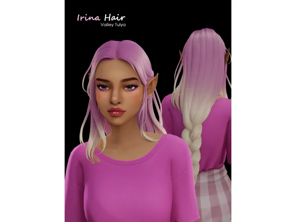 Maxis Match Irina Hair by HelenaVtulya - The Sims 4 Custom Content
