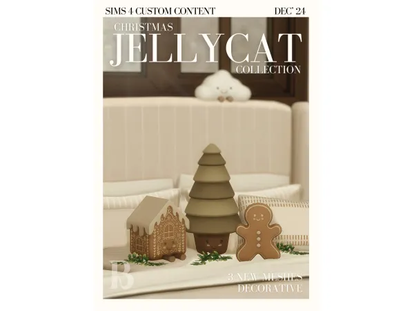 Maxis Match CHRISTMAS JELLYCATS a mini sims 4 custom content collection by bbygyal123 - The Sims 4 Custom Content