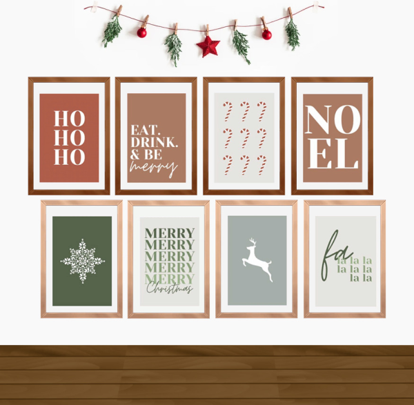 Maxis Match TKH Green and Brown Christmas Poster portatil by simsfinds - The Sims 4 Custom Content