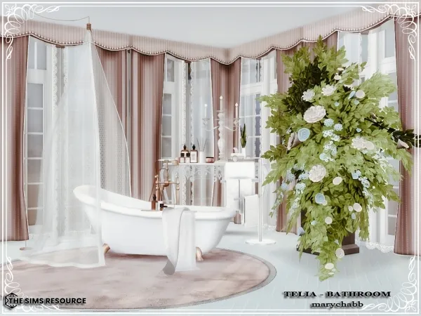 Alpha TELIA Bathroom - The Sims 4 Custom Content