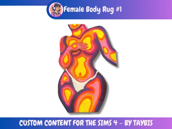 Female Body Rug #1 by Taybis