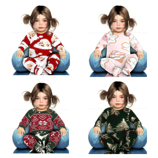 Maxis Match christmas baby romper my deepmoon by simsfinds - The Sims 4 Custom Content