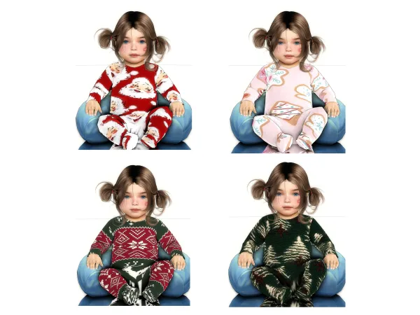 Maxis Match christmas baby romper my deepmoon - The Sims 4 Custom Content