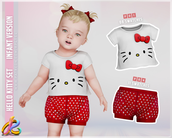 Maxis Match Hello Kitty Set by robertaplobo - The Sims 4 Custom Content