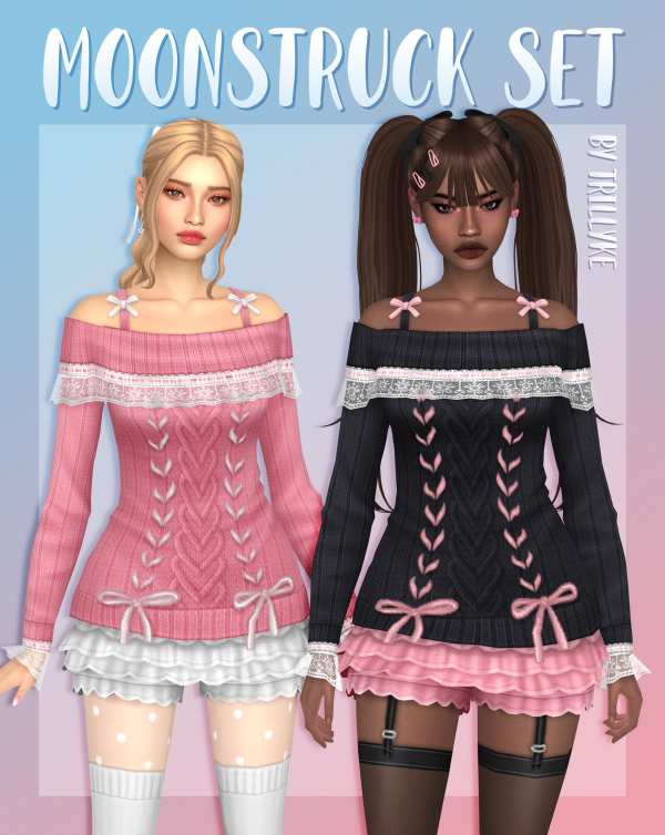 Maxis Match Moonstruck Set by simsfinds - The Sims 4 Custom Content