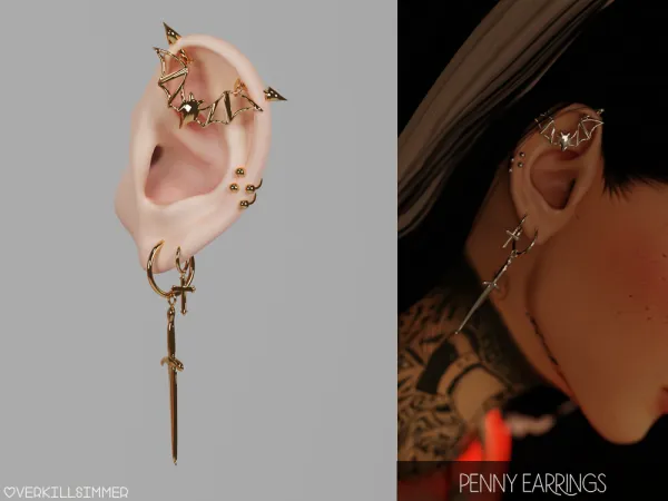Penny earrings