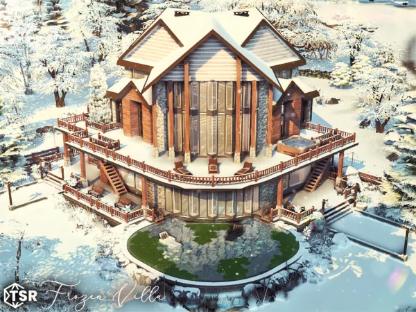 Maxis Match Frozen Villa l noCC by simZmora - The Sims 4 Custom Content