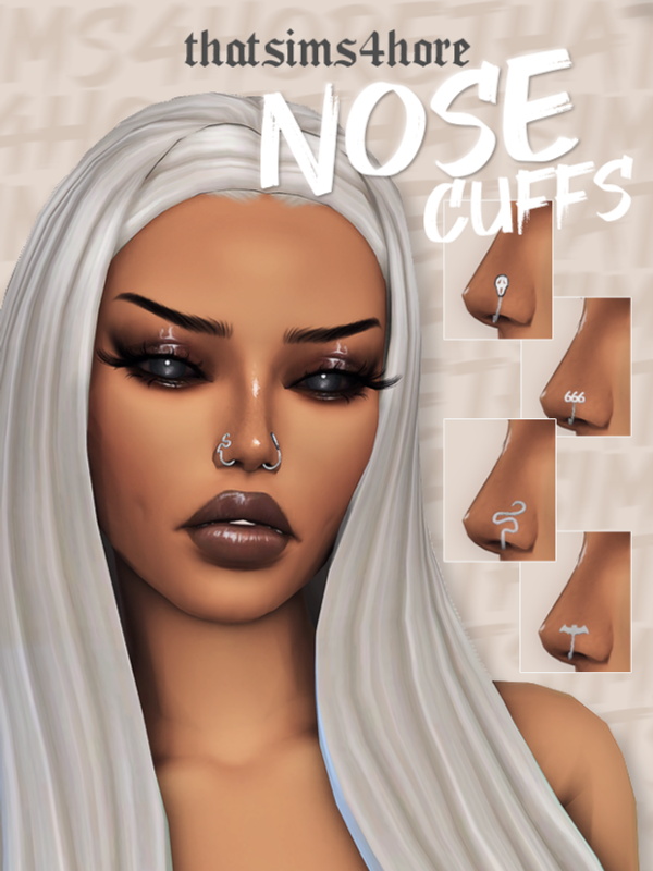 Maxis Match nose cuffs by simsfinds - The Sims 4 Custom Content