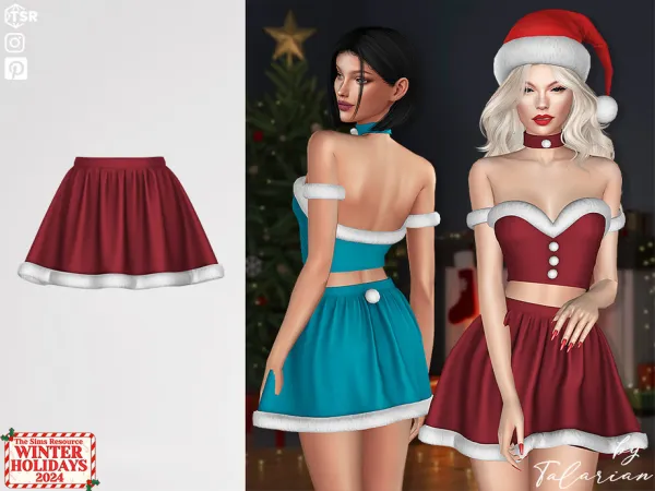 Maxis Match Raegan Skirt by talarian - The Sims 4 Custom Content