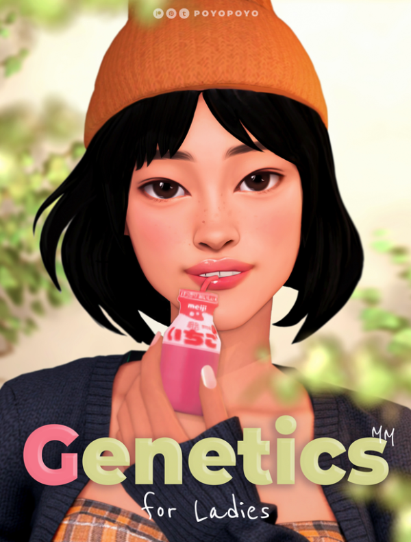 Maxis Match MM GENETICS SET FOR LADIES by simsfinds - The Sims 4 Custom Content