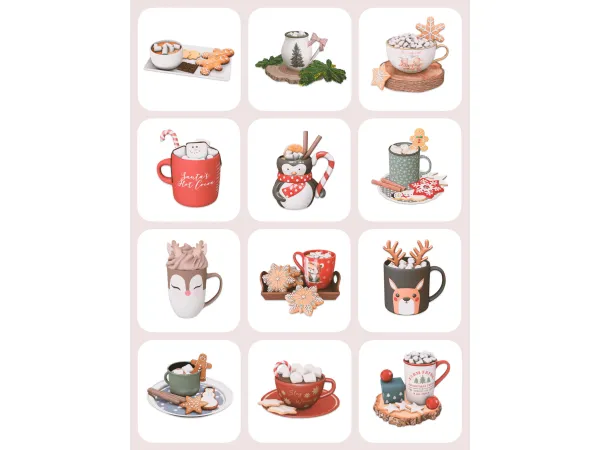Christmas mugs by ullyania-blog
