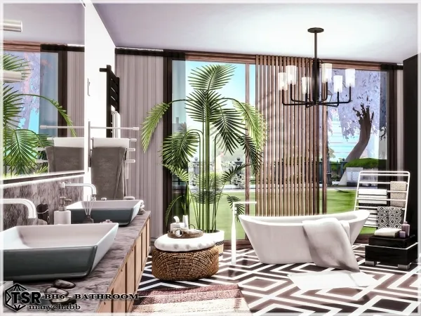 Mix BH6 Bathroom - The Sims 4 Custom Content