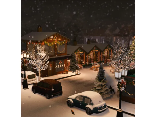 Christmas Park, cafe, bar, ice rink by LiMaSims