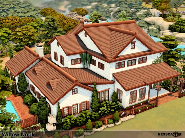 Maxis Match Willow Nook by nesscasims - The Sims 4 Custom Content