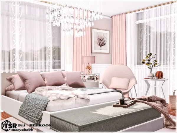 Mix B11 Bedroom by marychabb - The Sims 4 Custom Content