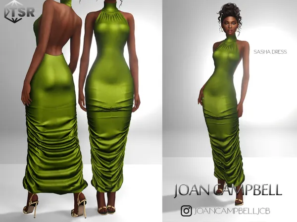Alpha Sasha Dress by thesimsresource - The Sims 4 Custom Content