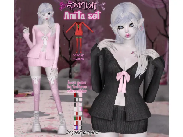 Maxis Match Anita set by atomiclight - The Sims 4 Custom Content