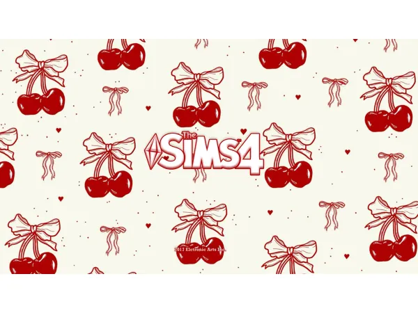 Mix SERENA Red Cherry opening screen OVERRIDE - The Sims 4 Custom Content