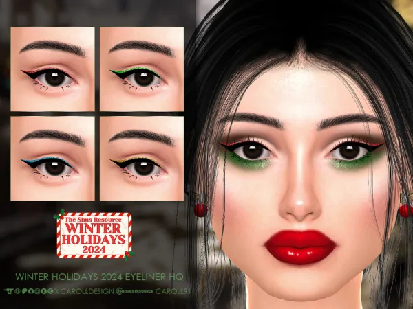 Winter Holidays 2024 Eyeliner HQ by Caroll912