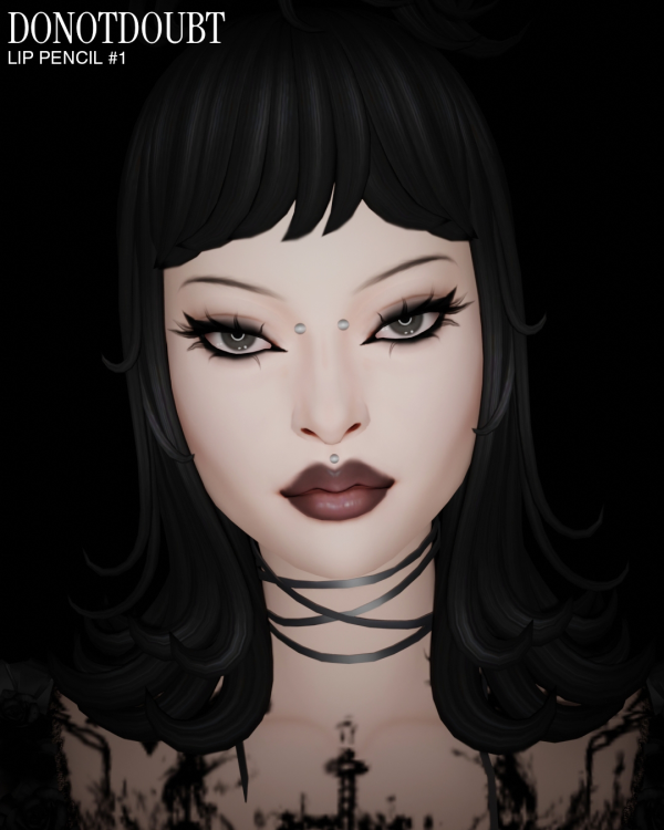 Maxis Match Lip Pencil 1 by simsfinds - The Sims 4 Custom Content