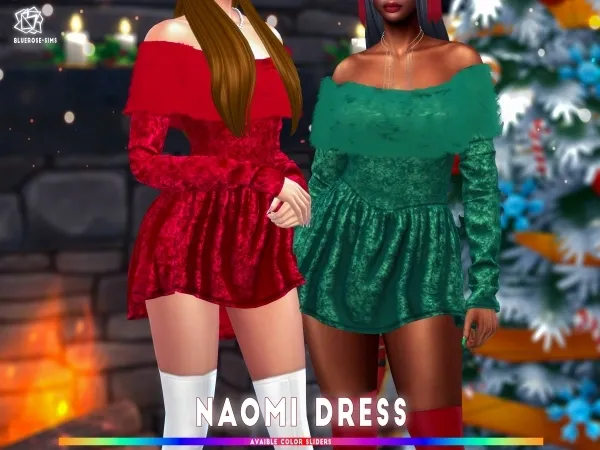 Naomi Christmas Dress - brsims