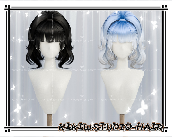 Alpha KIKIWSTUDIO HAIR 20241220 by simsfinds - The Sims 4 Custom Content