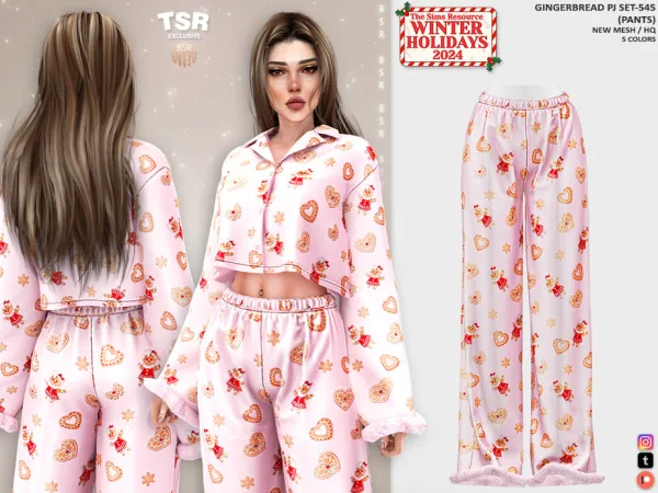 GINGERBREAD PJ SET-545 (PANTS) BD1404 by busratr