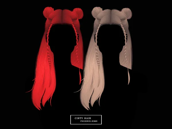 Alpha Cinty Hair - The Sims 4 Custom Content