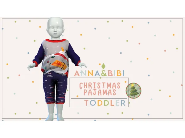 Maxis Match Christmas pajamas [Anna_bibi] by simsfinds - The Sims 4 Custom Content