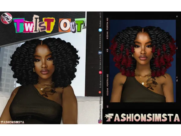Alpha Twistout V1 by FashionSimsta - The Sims 4 Custom Content