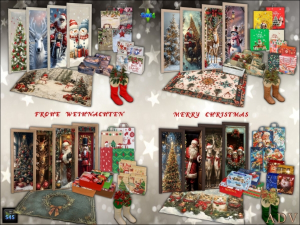 Mix Christmas Sets by artedellavita_mabra - The Sims 4 Custom Content