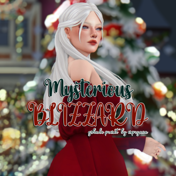 Mix Preset для GShade Mysterious Blizzard by simsfinds - The Sims 4 Custom Content