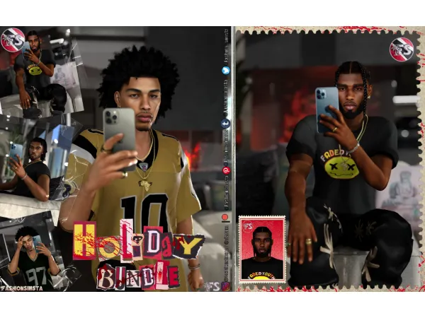 Alpha Holiday Bundle 1 by simsfinds - The Sims 4 Custom Content