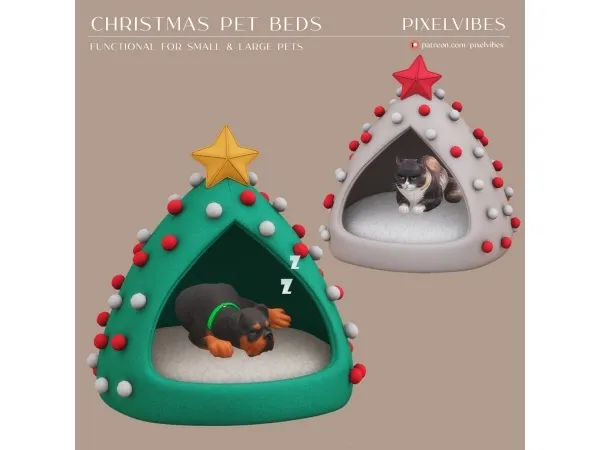 Christmas Pet Beds