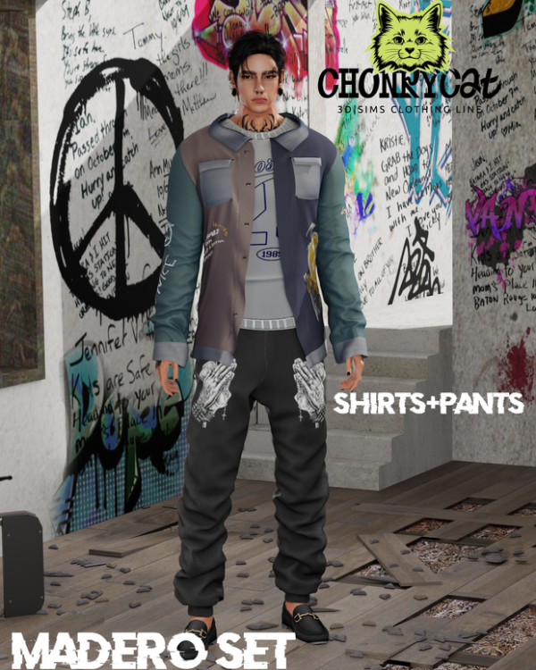 Mix Madero Set ChonkyCatSims by chonkycatsims - The Sims 4 Custom Content