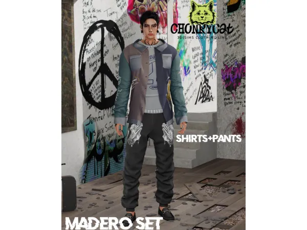 Mix Madero Set ChonkyCatSims - The Sims 4 Custom Content