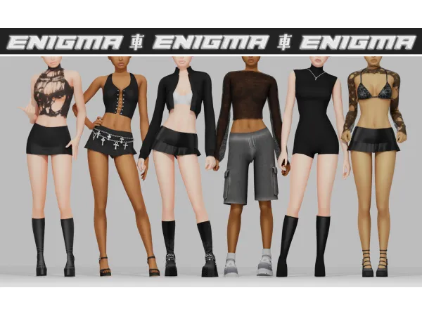 Mix [B0T0XBRAT] Enigma by simsfinds - The Sims 4 Custom Content