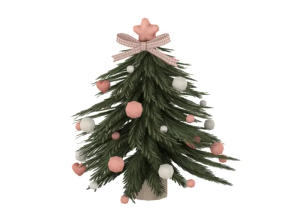 Maxis Match Christmas Gift Little Christmas Tree by Gua - The Sims 4 Custom Content