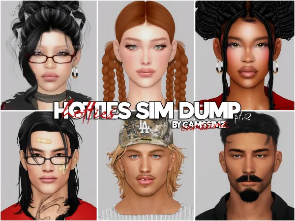Mix HOTTIES SIM DUMP by simsfinds - The Sims 4 Custom Content