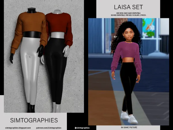 Alpha Laisa Set - The Sims 4 Custom Content