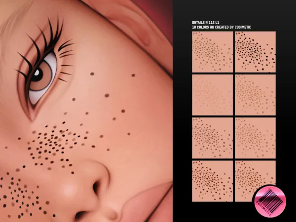 Maxis Match Freckles Details N112 L1 by cosimetic - The Sims 4 Custom Content