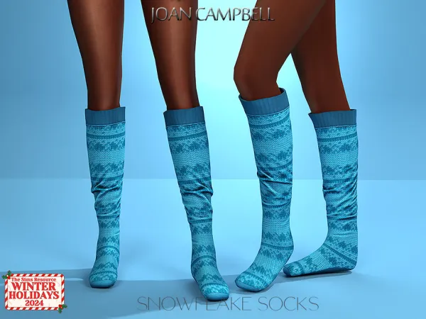 SNOWFLAKE SOCKS by Joan Campbell Beauty