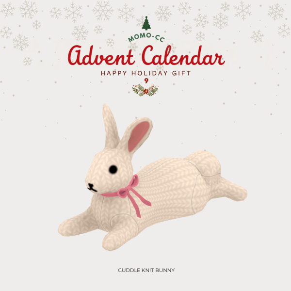 Maxis Match Momo Cuddle Knit Bunny by simsfinds - The Sims 4 Custom Content