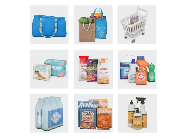 Maxis Match grocery run recs by boujeesimss - The Sims 4 Custom Content