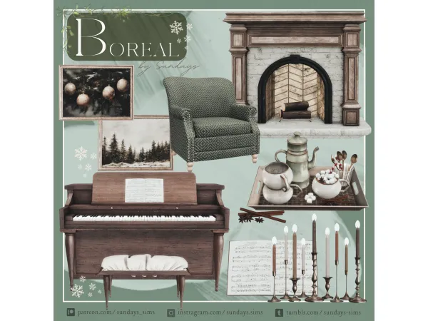 boreal set. by sundays_sims