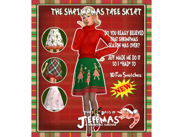 The Shrimpmas Tree Skirt - A Shrimpmas Miracle Treat